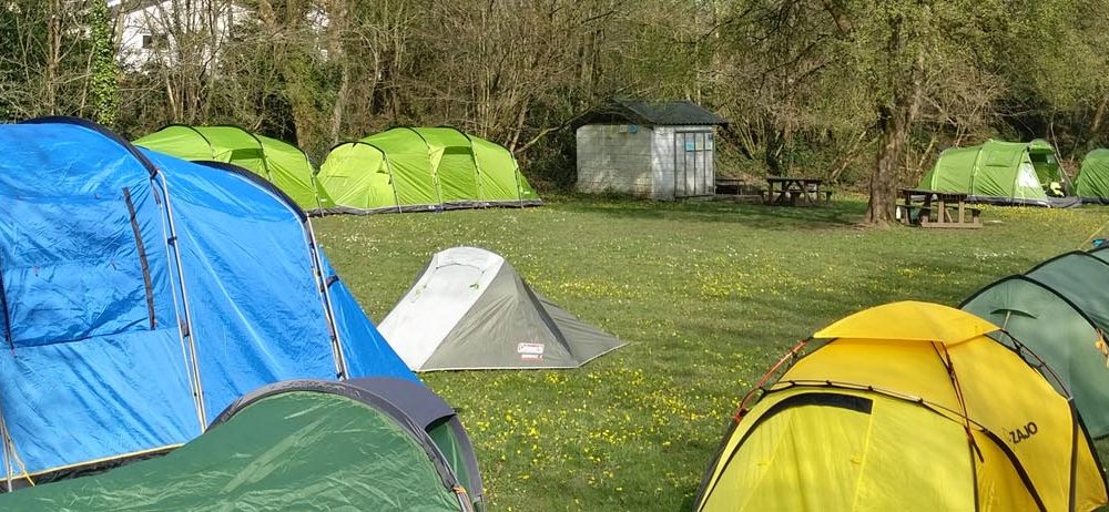 Grant funded tents at Miskin