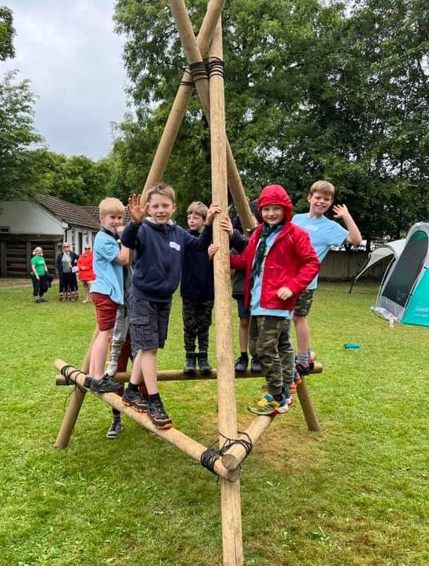 3rd Llanishen Cubs camped at Miskin